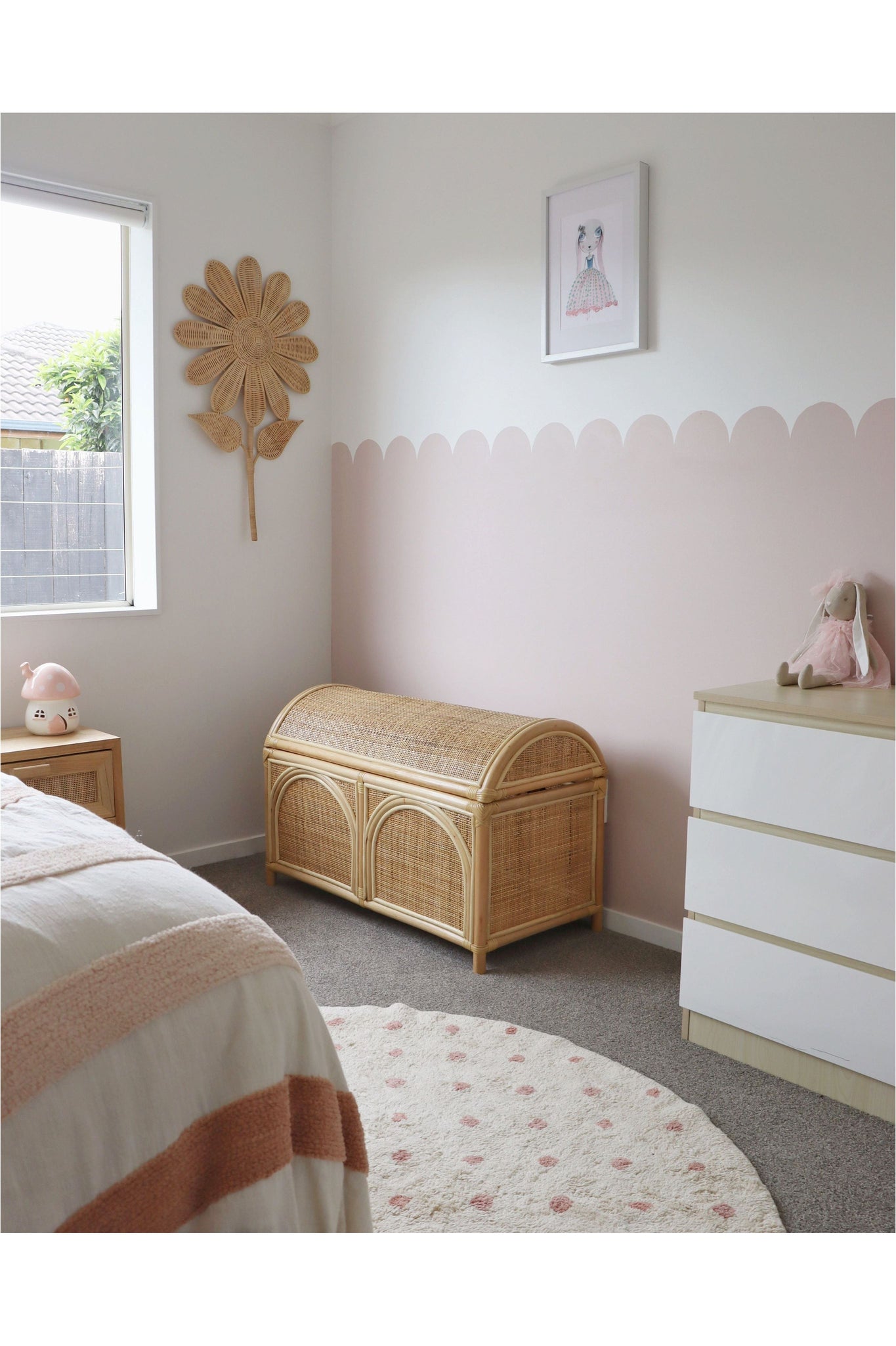 Rattan discount toy chest