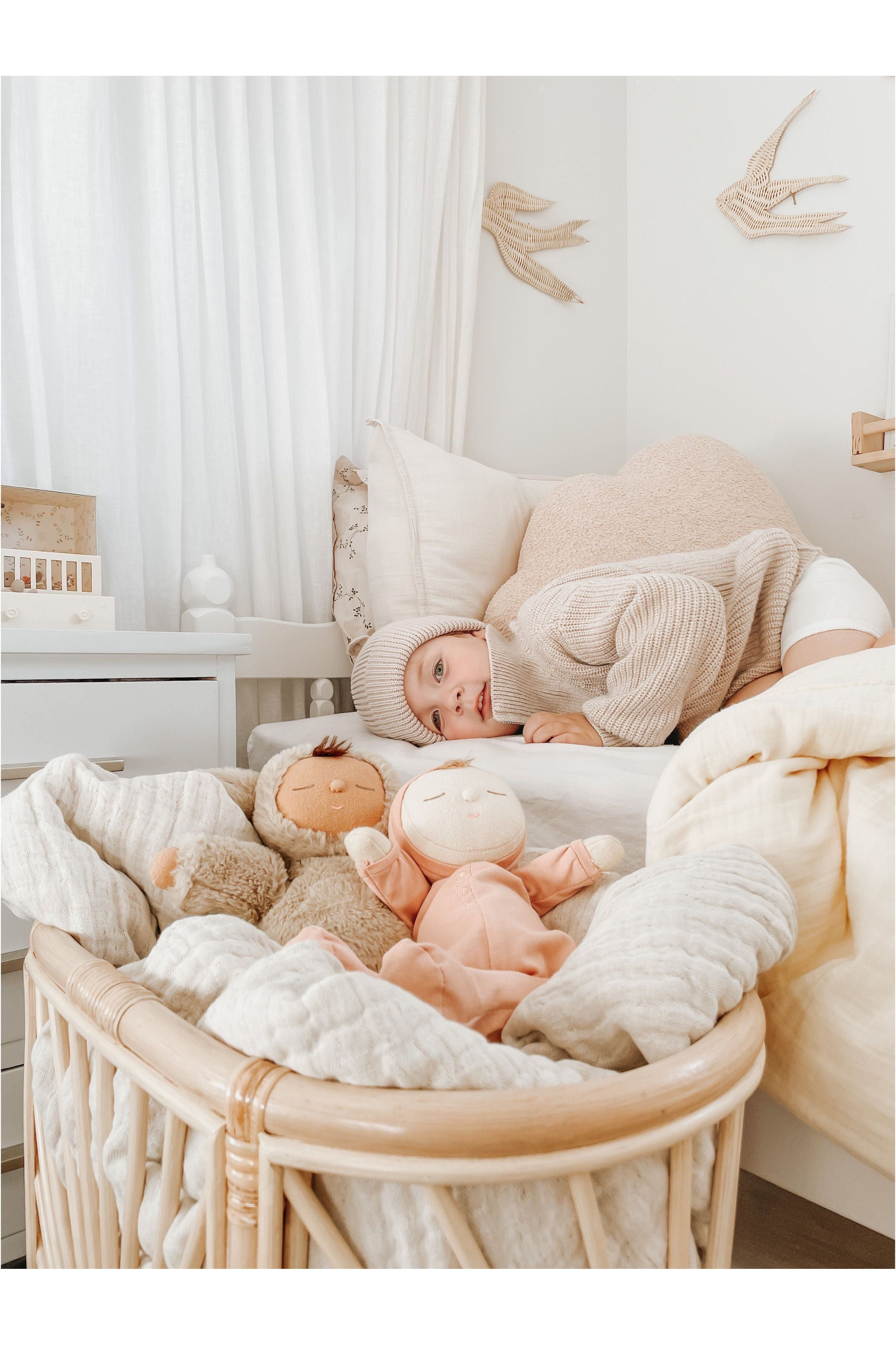 inkah rattan dolls bassinet