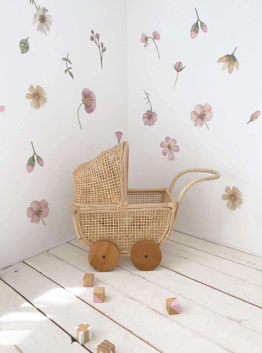 inkah rattan dolls pram