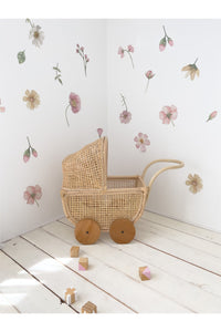 inkah rattan dolls pram